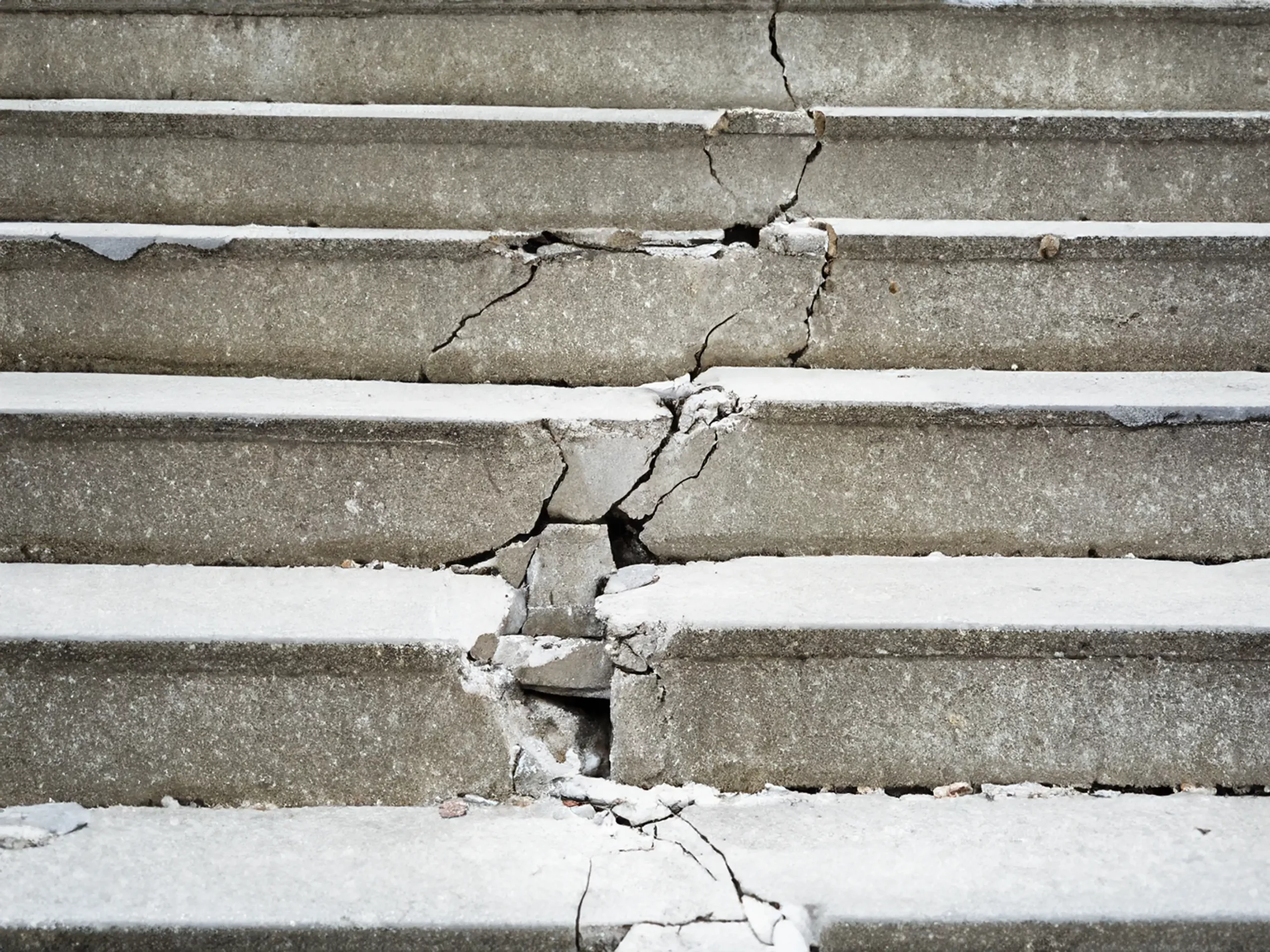 broken stairs that are a liability