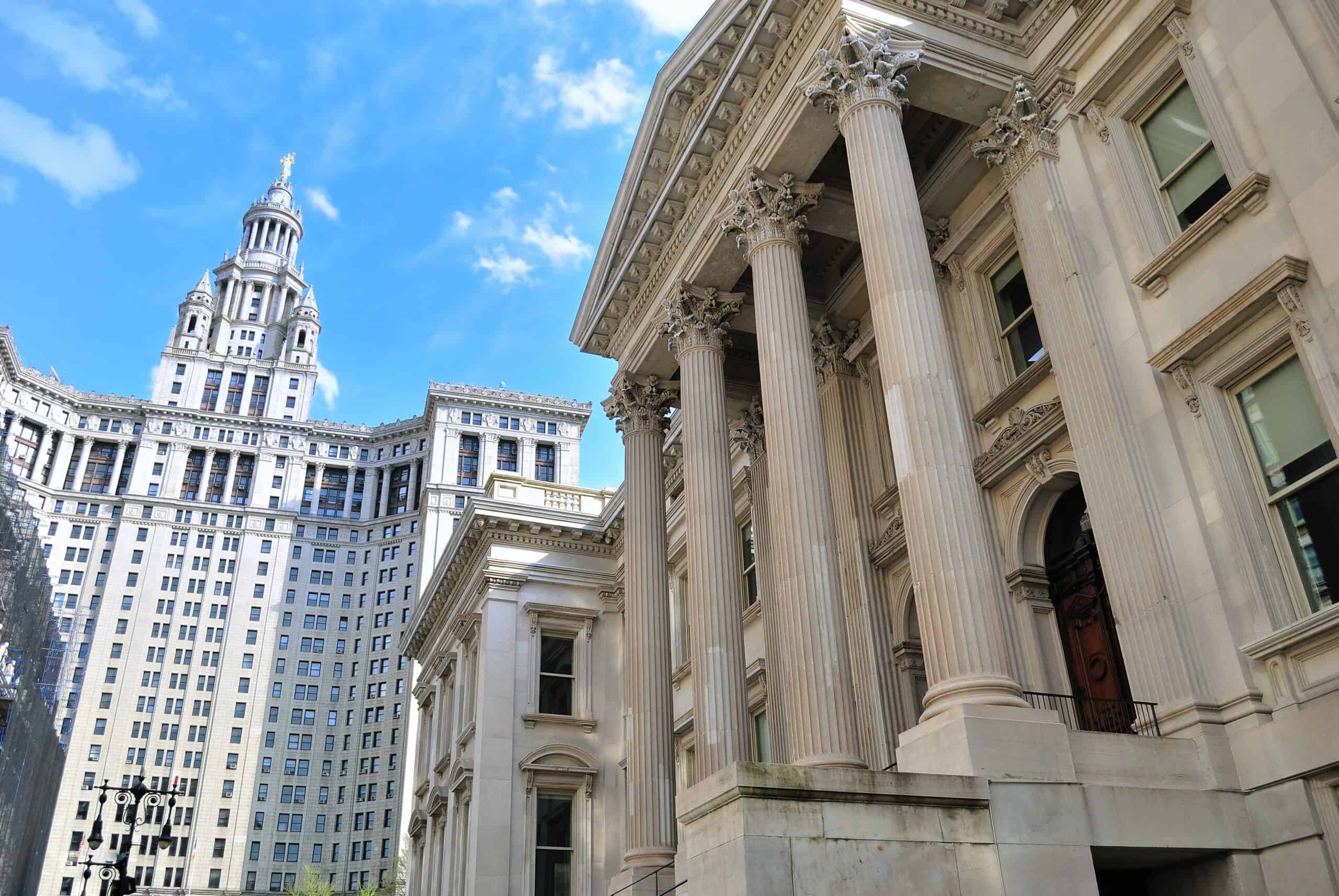 A courthouse in New York City