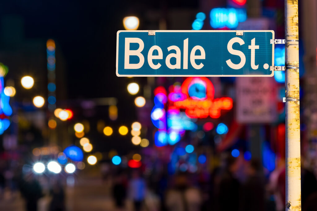 Beale Street in Memphis, Tennessee is featured to illustrate the locality of the fatal incident that occurred, costing Taquan Smith his life. 